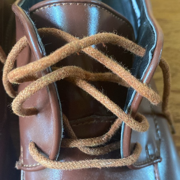 Men's Fabian Couture Monaco Brown Dress Shoes Oxfords Square Toe Lace Up 14M - Picture 12 of 16